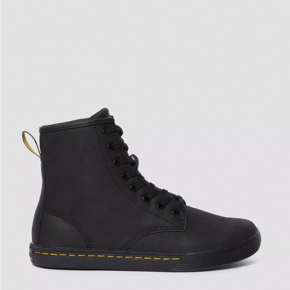 Dr Martens “Sheridan” High Top Boot. Black Matte Synthetic Material. Size W 10. - Picture 1 of 16